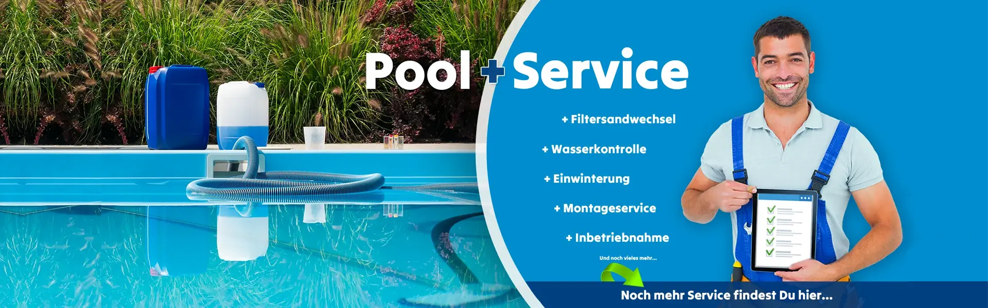 Pool-Service - GFK-Pool-Schwimmbecken