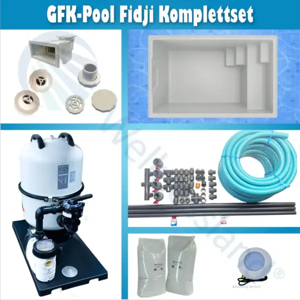 GFK-Pool Fidji Komplettset