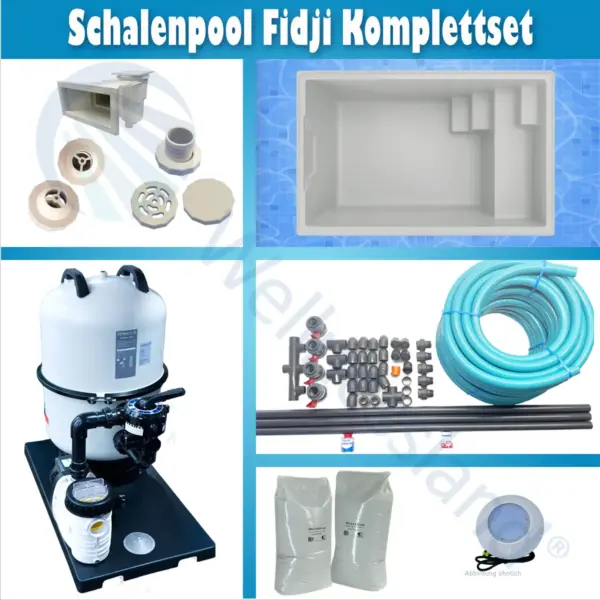 Schalenpool Fidji Komplettset
