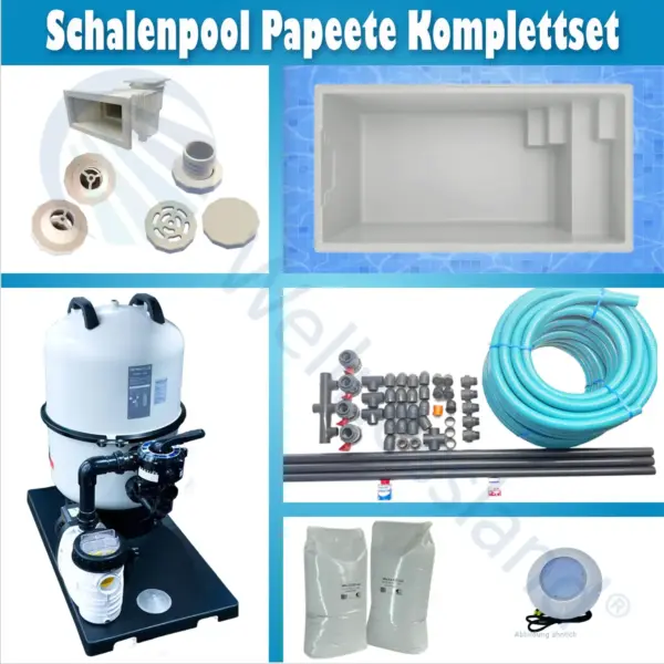 Schalenpool Papeete Komplettset