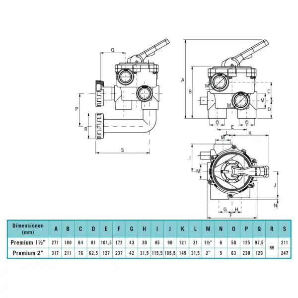 Ventilsatz Classic Plus Technische Zeichnung.webp