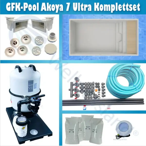 GFK-Pool Akoya 7 Ultra Komplettset